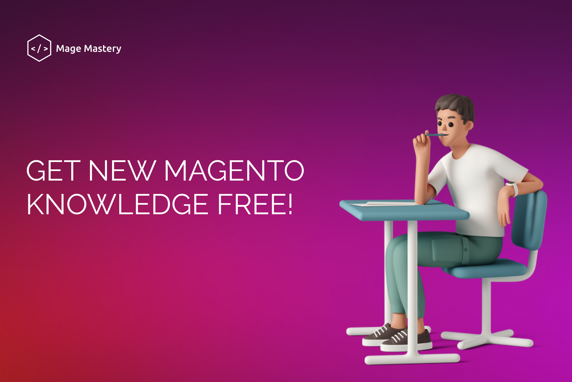 Start your career working with Magento by studying for free!